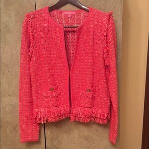 Lilly Pulitzer Vibrant Pink Tweed Blazer